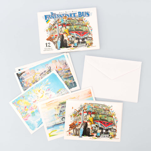 Den fantastiske bus - 12 postkort