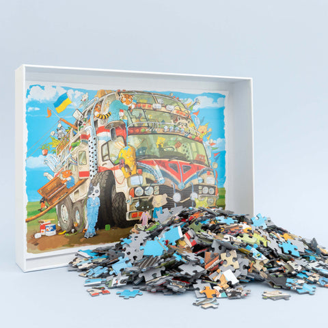 Den fantastiske bus puslespil