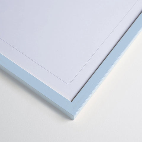 Sky Blue Wood Frame